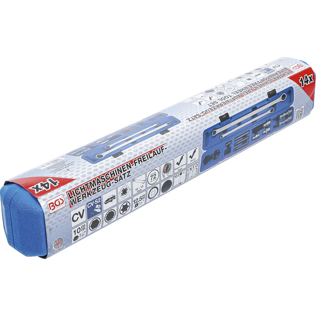 BGS Dynamovrijloop-gereedschapsset 14 delig