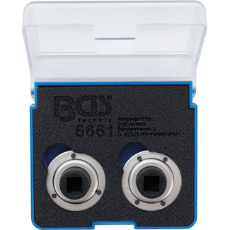 BGS technic Remzuiger-terugsteladapterset universeel met 2 & 3 pennen 2 delig