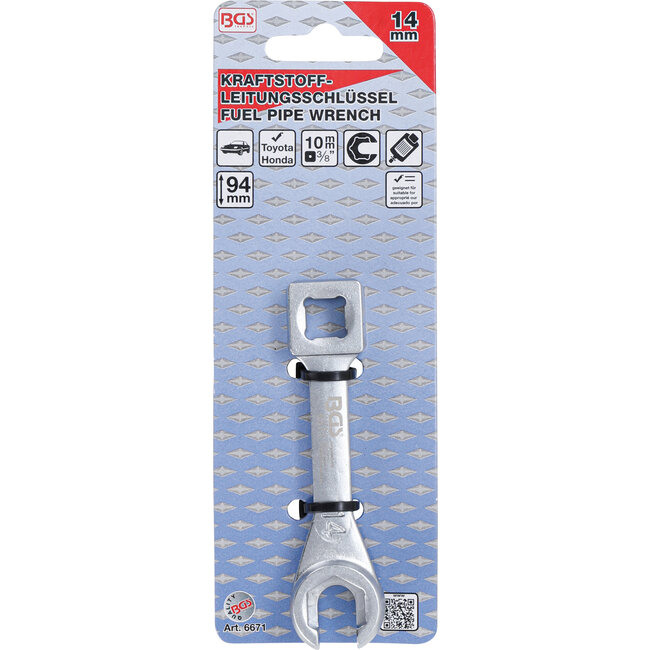 BGS Brandstofleidingsleutel voor Toyota & Honda 14 mm