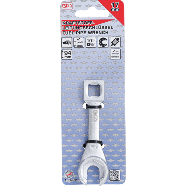 BGS Brandstofleidingsleutel voor Toyota & Honda 17 mm