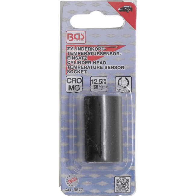 BGS Cilinderkop-temperatuursensor-inzet 15 mm voor Ford 1.8 / 2.0 / 2.3 / 2.4 / 3.2 diesel