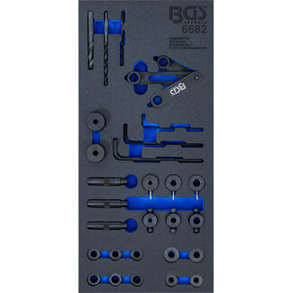 BGS technic Cilinderkop-boormal gereedschapsset 28 delig