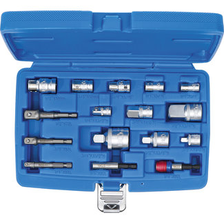 BGS technic Set bit-/dopsleuteladapters 16 delig