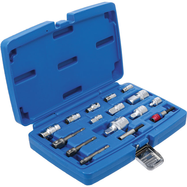BGS Set bit-/dopsleuteladapters 16 delig