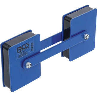 BGS technic Kraft-dubbele magneethouder hoek instelbaar 22,7 kg
