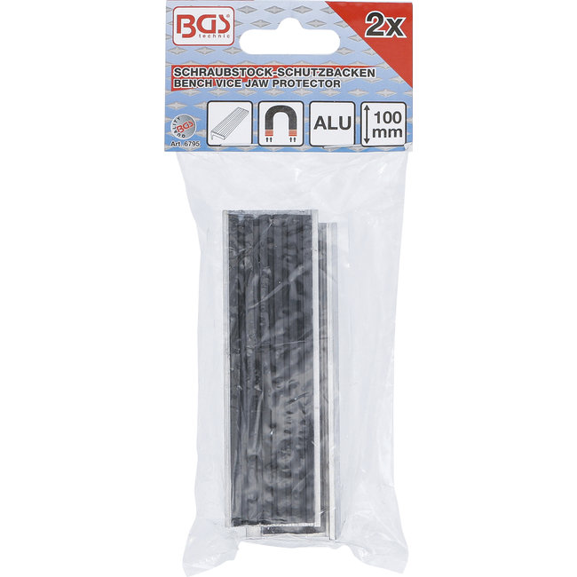 BGS Bankschroef beschermbek aluminium breedte 100 mm 2 delig