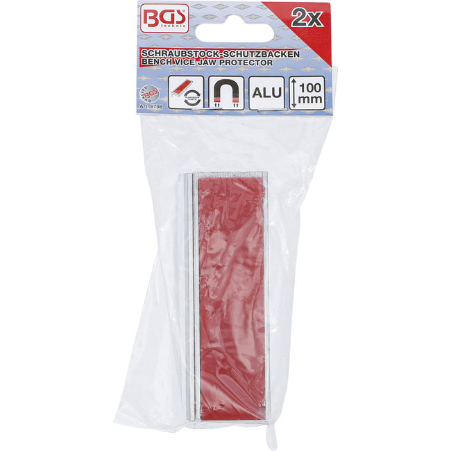 BGS Bankschroef beschermbek aluminium breedte 100 mm 2 delig