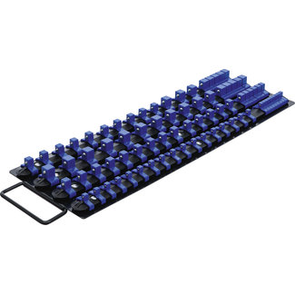 BGS technic Opsteekrail-set voor dopsleuteldoppen met 80 clips voor 1/4", 3/8" en 1/2"