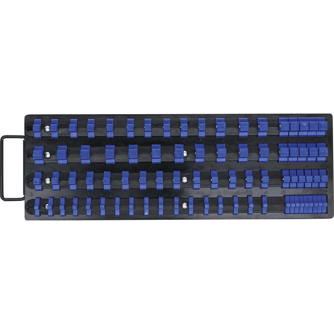 BGS Opsteekrail-set voor dopsleuteldoppen met 80 clips voor 1/4", 3/8" en 1/2"