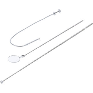 BGS Do it yourself Magneethulp, grijper en inspectiespiegelset 3 delig
