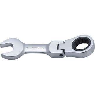 BGS technic Ratel ringsteeksleutel kort knie 17 mm