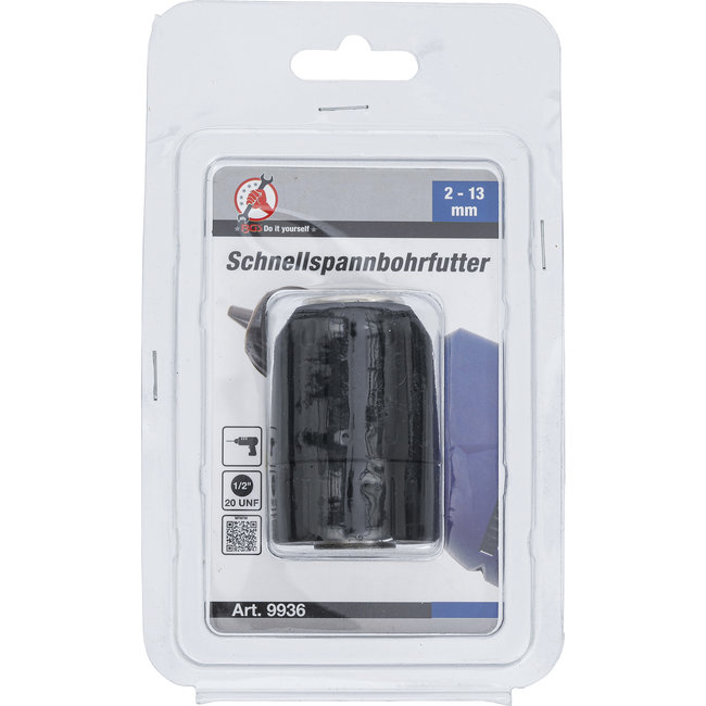 BGS Snelspanboorhouder 2 - 13 mm - 1/2" x 20 UNF