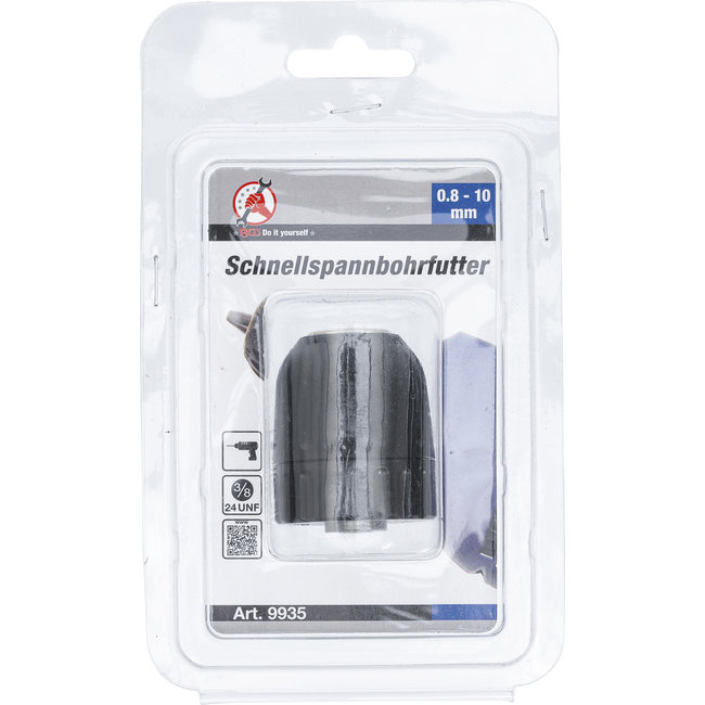 BGS Snelspanboorhouder 0,8 - 10 mm - 3/8" x 24 UNF