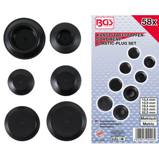 BGS technic Assortiment kunststof afsluitdoppen 58 delig