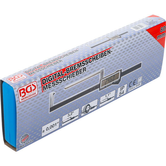 BGS Digitale remschijf schuifmaat 80 mm