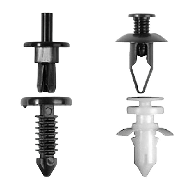 BGS Assortiment bevestigingsclips voor Ford, Mazda, GM, Chrylser & Nissan 415 delig
