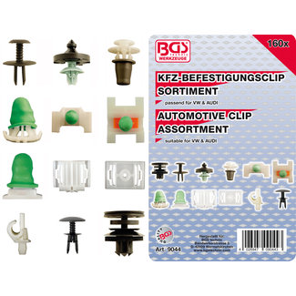 BGS technic Assortiment bevestigingsclips voor Audi, VW 160 delig