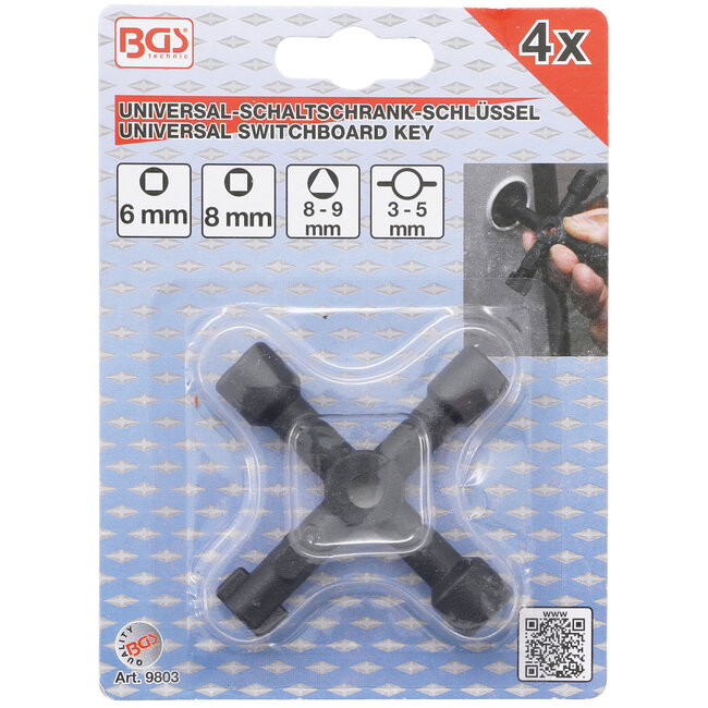 BGS Universele schakelkastsleutel