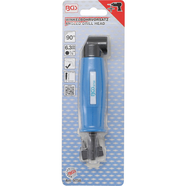 BGS Haakse Bit booradapter met bits 4 delig