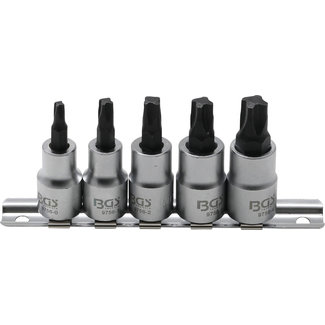 BGS technic Dopsleutelbitset 3/8" 4-kant Profiel (voor MTS-motorkoppel) MTS0 - MTS04 5 delig