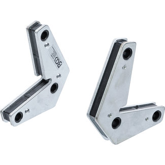 BGS technic Magnetische lasklemset L-vorm 2 delig