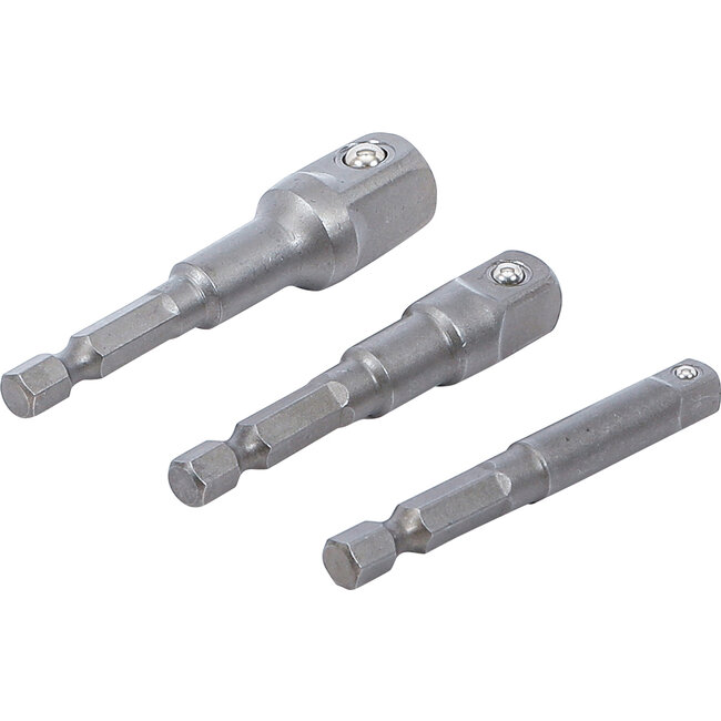 BGS Adapterset voor boormachines 1/4", 3/8", 1/2", 3 delig