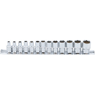 BGS technic Doppenset zeskant 1/4" 4 - 14 mm 13 delig