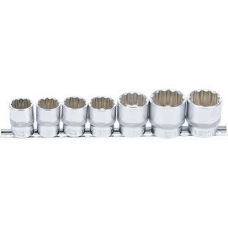 BGS technic Doppenset, twaalfkant 1/2" 20 - 32 mm 7 delig