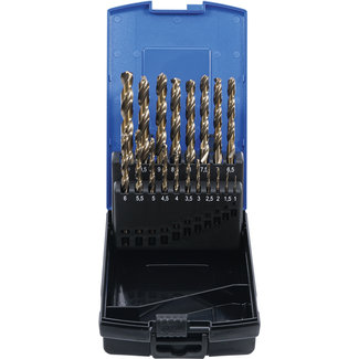 BGS technic Spiraalborenset HSS-G M35 kobaltstaal 1 - 10 mm 19 delig