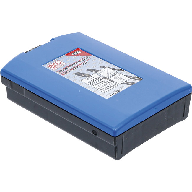 BGS Spiraalborenset HSS-G M35 kobaltstaal 1 - 10 mm 19 delig