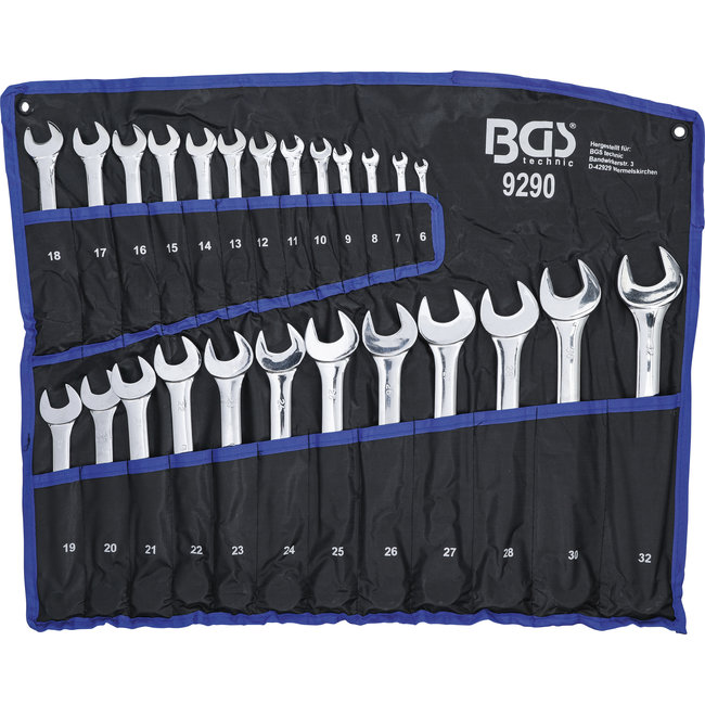 BGS Steekringsleutelset 6 - 32 mm 25 delig