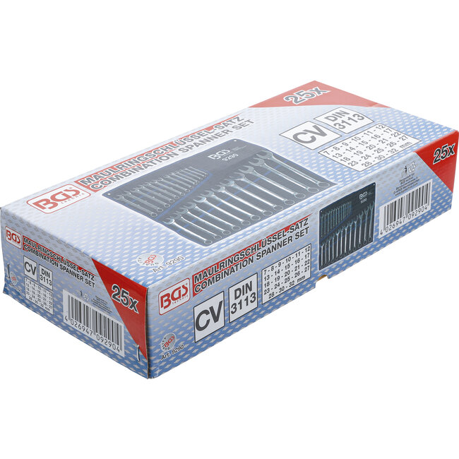 BGS Steekringsleutelset 6 - 32 mm 25 delig