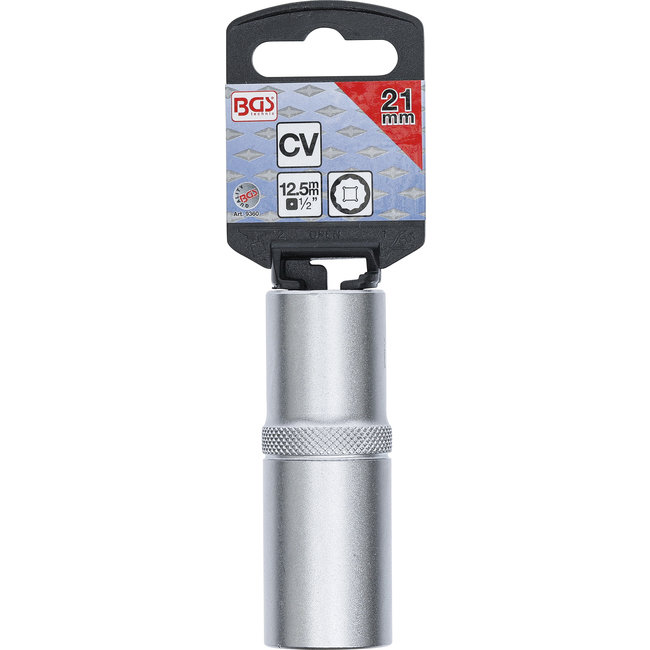 BGS Dopsleuteldop twaalfkant, diep 1/2" 21 mm