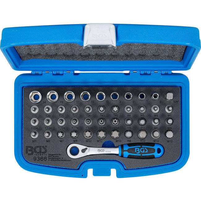 BGS Doorsteek bit en dopsleutelset 44 delig