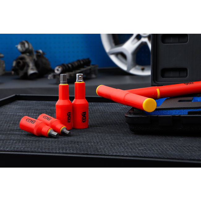 BGS VDE dopsleutelbitset 3/8" / 1/2" binnenzeskant 4 - 10 mm 10 delig