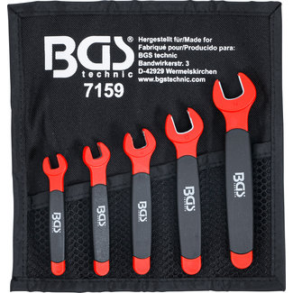 BGS technic VDE enkele steeksleutel-set 7 - 14 mm 5 delig