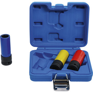 BGS technic Kracht wielmoerdoppenset 1/2" 17 / 19 / 21 mm 3 delig