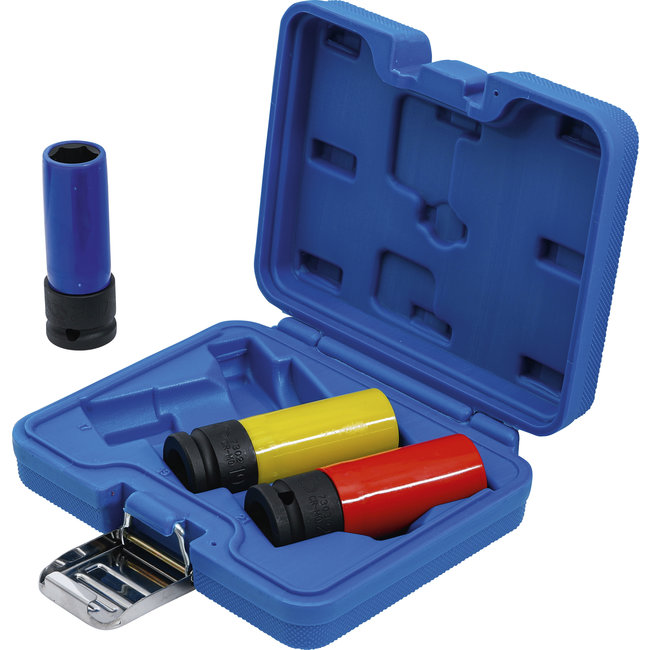 BGS Kracht wielmoerdoppenset 1/2" 17 / 19 / 21 mm 3 delig