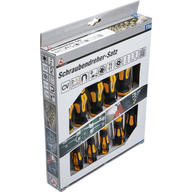 BGS Schroevendraaierset voor Torx met boring T6 - T40 11 delig