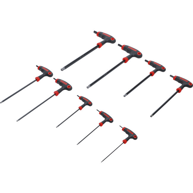 BGS Schroevendraaierset met T-greep inbus 2 - 10 mm 9 delig