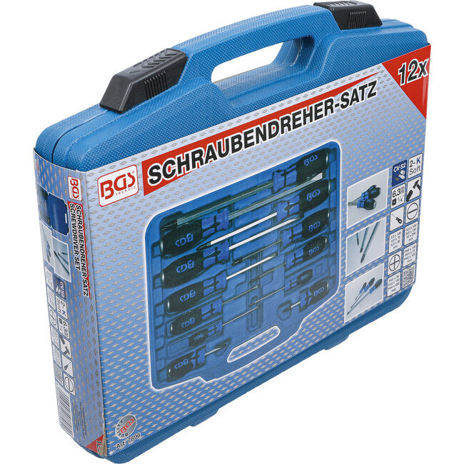 BGS Schroevendraaier-set 6,3 mm (1/4") 12 delig
