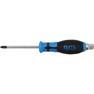 BGS technic Schroevendraaier met zeskantprofiel kruiskop PH1 x 75 mm