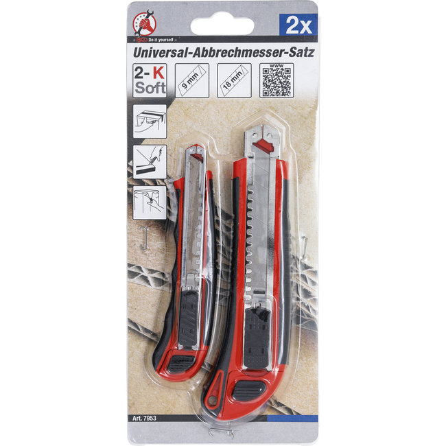 BGS Universele afbreekmesset 9 / 18 mm 4 delig