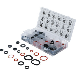 BGS technic Assortiment afsluitringen rubber en glasvezel 141 delig