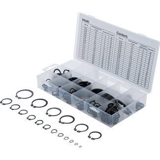 BGS technic Assortiment borgringen buiten Ø 3 - 32 mm - 300 delig