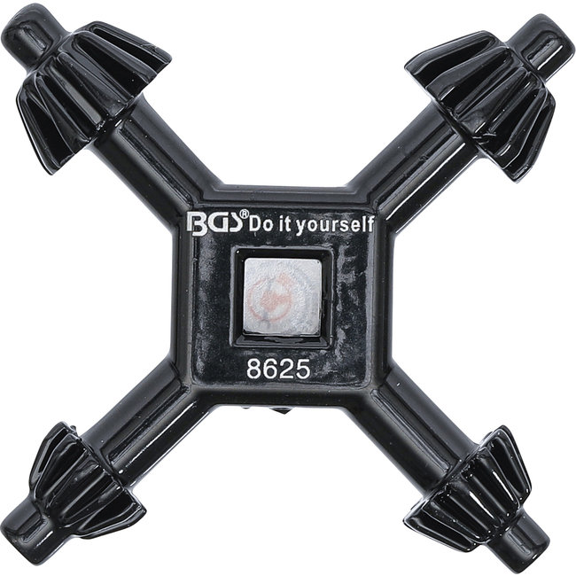 BGS Boorhouder kruissleutel universeel Ø 4 / 5,5 / 6 / 7 mm