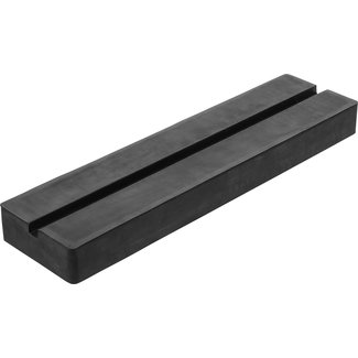 BGS technic Rubberen pad met groef voor hefplatforms 373 x 100 x 35 mm