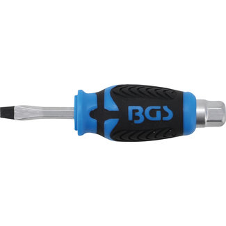 BGS technic Schroevendraaier met buitenzeskant sleuf 6 x 38 mm