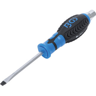 BGS technic Schroevendraaier met buitenzeskant sleuf 5 x 75 mm