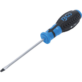 BGS technic Schroevendraaier met buitenzeskant sleuf 3,2 x 75 mm